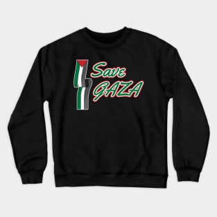Save Gaza Crewneck Sweatshirt